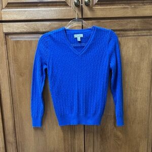 Kim Rogers Blue V-Neck Sweater